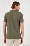Pamuklu Regular Fit Bisiklet Yaka Basic Erkek T Shirt 5902387 HAKİ