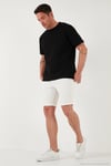 Pamuklu Regular Fit Bisiklet Yaka Basic Erkek T Shirt 5902772 SİYAH