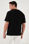 Pamuklu Regular Fit Bisiklet Yaka Basic Erkek T Shirt 5902772 SİYAH