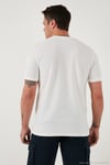 Pamuklu Regular Fit Bisiklet Yaka Basic Erkek T Shirt 5902387 EKRU