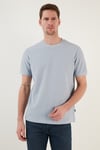 Pamuklu Regular Fit Bisiklet Yaka Basic Erkek T Shirt 5902387 AÇIK GRİ