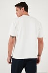 Pamuklu Regular Fit Bisiklet Yaka Basic Erkek T Shirt 5902772 EKRU