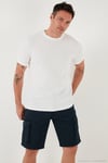 Pamuklu Regular Fit Bisiklet Yaka Basic Erkek T Shirt 5902387 EKRU