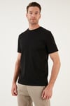 Pamuklu Regular Fit Bisiklet Yaka Basic Erkek T Shirt 59020201 SİYAH