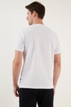 Pamuklu Regular Fit Bisiklet Yaka Basic Erkek T Shirt 5902387 BEYAZ