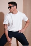 Pamuklu Regular Fit Bisiklet Yaka Basic Erkek T Shirt 5902772 EKRU