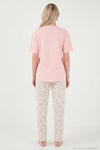Pamuklu Regular Fit Bisiklet Yaka Cep Detaylı Kadın Pijama Takımı 6091325 SOMON