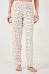 Pamuklu Regular Fit Bisiklet Yaka Cep Detaylı Kadın Pijama Takımı 6091325 SOMON