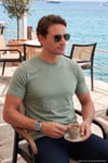 Pamuklu Regular Fit Bisiklet Yaka Erkek T Shirt 59020204 ELMA YEŞİLİ