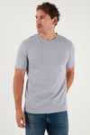 Pamuklu Regular Fit Bisiklet Yaka Erkek T Shirt 59020204 GRİ