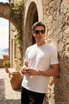 Pamuklu Regular Fit Bisiklet Yaka Erkek T Shirt 5904063 EKRU