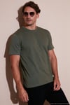 Pamuklu Regular Fit Bisiklet Yaka Erkek T Shirt 59020204 HAKİ