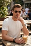 Pamuklu Regular Fit Bisiklet Yaka Erkek T Shirt 5904068 EKRU