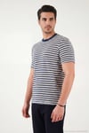 Pamuklu Regular Fit Bisiklet Yaka Erkek T Shirt 5904027 İNDİGO