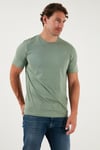 Pamuklu Regular Fit Bisiklet Yaka Erkek T Shirt 59020204 ELMA YEŞİLİ
