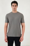 Pamuklu Regular Fit Bisiklet Yaka Erkek T Shirt 5904068 AÇIK HAKİ