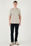 Pamuklu Regular Fit Bisiklet Yaka Erkek T Shirt 5902948 TAŞ