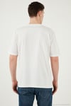 Pamuklu Regular Fit Bisiklet Yaka Erkek T Shirt 5902948 EKRU