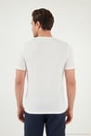 Pamuklu Regular Fit Bisiklet Yaka Erkek T Shirt 5904068 EKRU