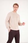 Pamuklu Regular Fit Bisiklet Yaka Erkek Kazak 7020263 BEJ