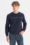 Pamuklu Regular Fit Bisiklet Yaka Erkek Sweat GW2520534 410 LACİVERT