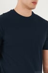 Pamuklu Regular Fit Bisiklet Yaka Erkek T Shirt 5904068 İNDİGO