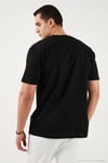 Pamuklu Regular Fit Bisiklet Yaka Erkek T Shirt 5904095 SİYAH