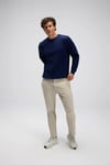 Pamuklu Regular Fit Bisiklet Yaka Erkek Sweat EM623-NV LACİVERT