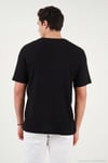 Pamuklu Regular Fit Bisiklet Yaka Erkek T Shirt 5904068 SİYAH