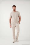 Pamuklu Regular Fit Bisiklet Yaka Erkek T Shirt 5904027 TAŞ