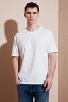 Pamuklu Regular Fit Bisiklet Yaka Erkek T Shirt 5902948 EKRU