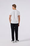 Pamuklu Regular Fit Bisiklet Yaka Erkek T Shirt 6SM5058-OF BEYAZ