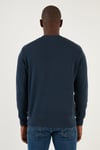 Pamuklu Regular Fit Bisiklet Yaka Erkek Sweat A2824-0006 İNDİGO