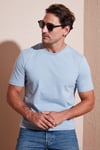 Pamuklu Regular Fit Bisiklet Yaka Erkek T Shirt 59020204 AÇIK MAVİ