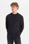 Pamuklu Regular Fit Bisiklet Yaka Erkek Sweat GW2520255 001 SİYAH