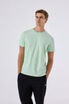 Pamuklu Regular Fit Bisiklet Yaka Erkek T Shirt 6SM5058-MNT MİNT