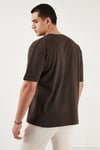 Pamuklu Regular Fit Bisiklet Yaka Erkek T Shirt 5904095 AÇIK KAHVE