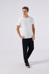 Pamuklu Regular Fit Bisiklet Yaka Erkek T Shirt 6SM5058-OF BEYAZ