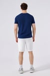 Pamuklu Regular Fit Bisiklet Yaka Erkek T Shirt 6SM5058-NV LACİVERT
