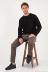 Pamuklu Regular Fit Bisiklet Yaka Erkek Kazak 7020263 SİYAH