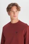 Pamuklu Regular Fit Bisiklet Yaka Erkek Sweat GW2520255 169 KİREMİT