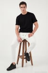 Pamuklu Regular Fit Bisiklet Yaka Erkek T Shirt 5904063 SİYAH