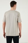 Pamuklu Regular Fit Bisiklet Yaka Erkek T Shirt 5902948 TAŞ