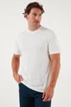 Pamuklu Regular Fit Bisiklet Yaka Erkek T Shirt 59020204 EKRU