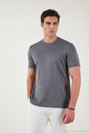 Pamuklu Regular Fit Bisiklet Yaka Erkek T Shirt 5904063 AÇIK HAKİ