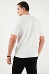 Pamuklu Regular Fit Bisiklet Yaka Erkek T Shirt 5904095 EKRU
