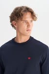 Pamuklu Regular Fit Bisiklet Yaka Erkek Sweat GW2520255 410 LACİVERT