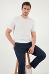 Pamuklu Regular Fit Bisiklet Yaka Erkek T Shirt 5904068 EKRU