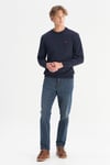 Pamuklu Regular Fit Bisiklet Yaka Erkek Sweat GW2520255 410 LACİVERT