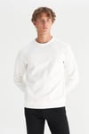 Pamuklu Regular Fit Bisiklet Yaka Erkek Sweat GW2520534 100 BEYAZ